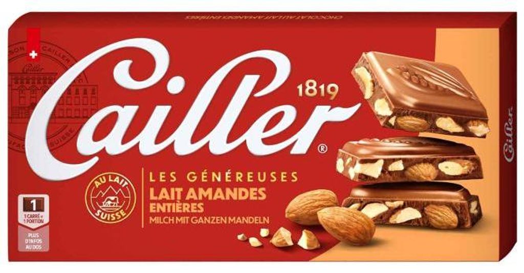 Cailler Lait Amandes Entières 200g Produktbild 