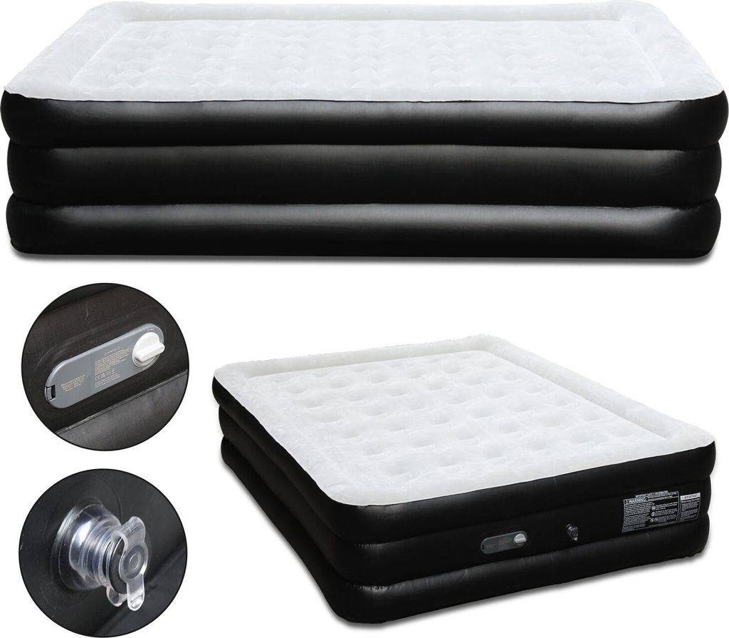 Faziango Luftmatratze 1 Personen Luftbett Selbstaufblasend 190×100×46cm Aufblasbare Matratze mit Elektrischer
