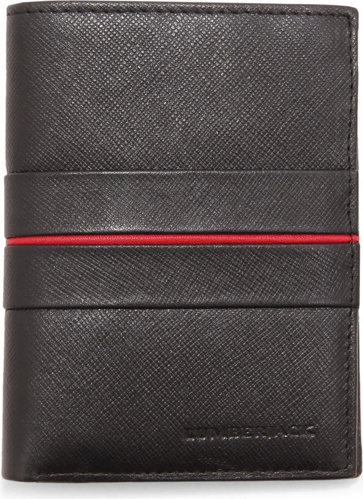 Lumberjack Portafoglio Uomo 0617Az - Vera Pelle 12 Carte 9.5x12.5