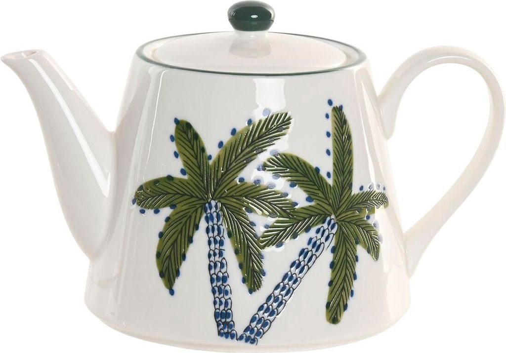 Teekanne Home ESPRIT Blau grün Porzellan 850 ml