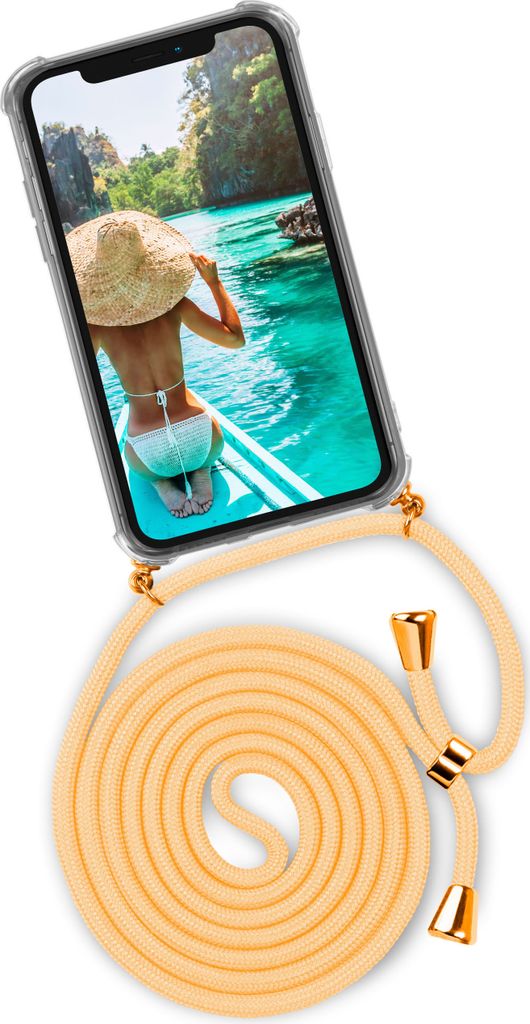 TWIST-Case + TWIST-Cord für iPhone 12 Pro Max, Farbe:Sunburst (Gold)