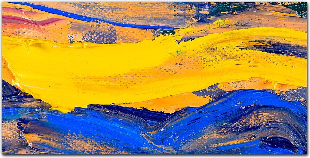 Coloray - Bild aus Glas - 120x60 cm - Küche wanddekoration Dekoration wohnzimmer gehärtetes Glas glasblock mit bild - Meer