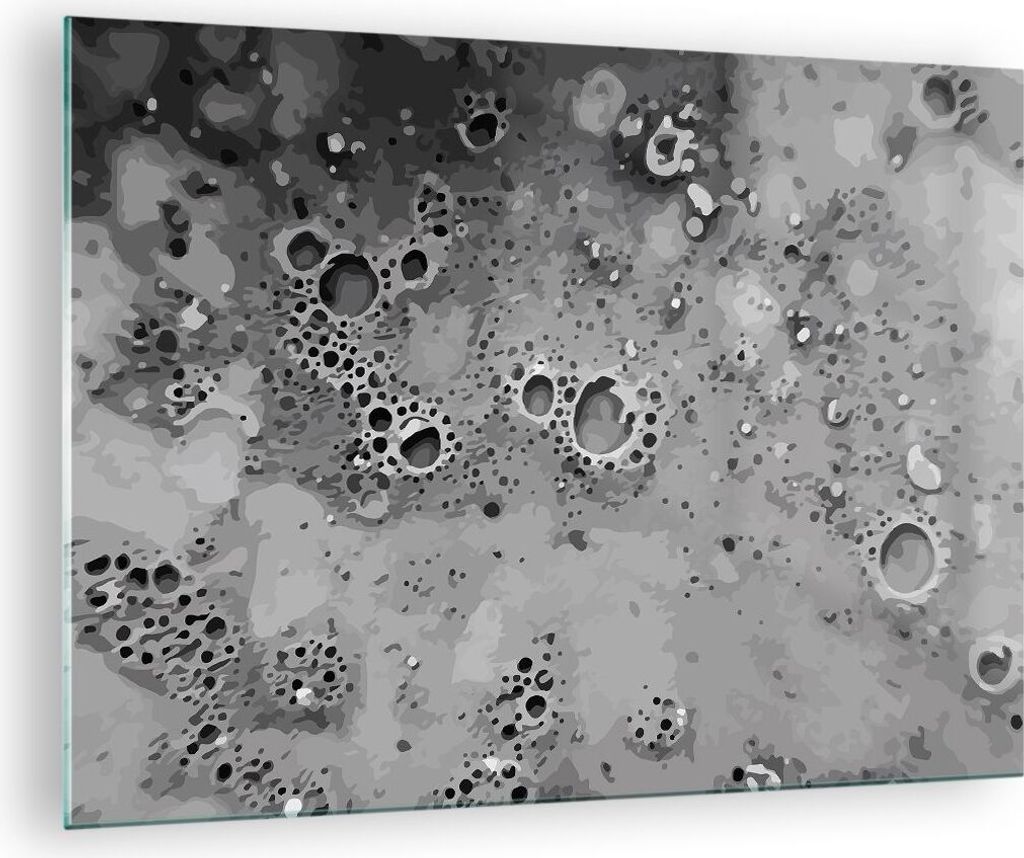 Bilder auf glas - Abstraktion modern - 70x50cm - Glasbilder - Wandbilder - Kunstdruck - zum Aufhängen bereit - Wanddekoration aus Glas - Glas Bild...