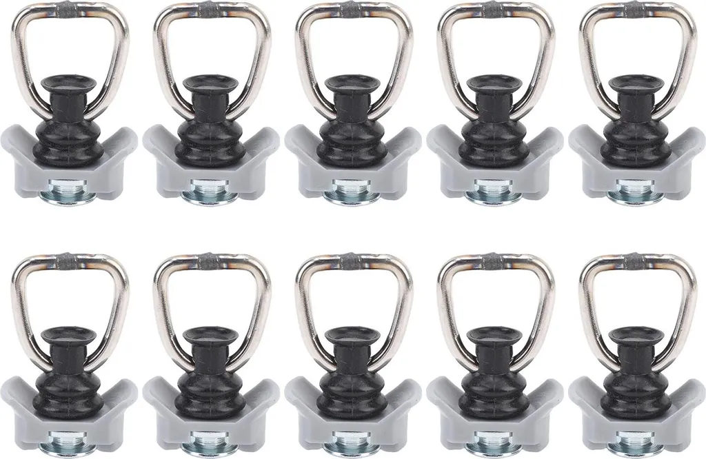 Fixation Rail L-Track Haute Résistance 600kg avec Anneau D Lot de 10