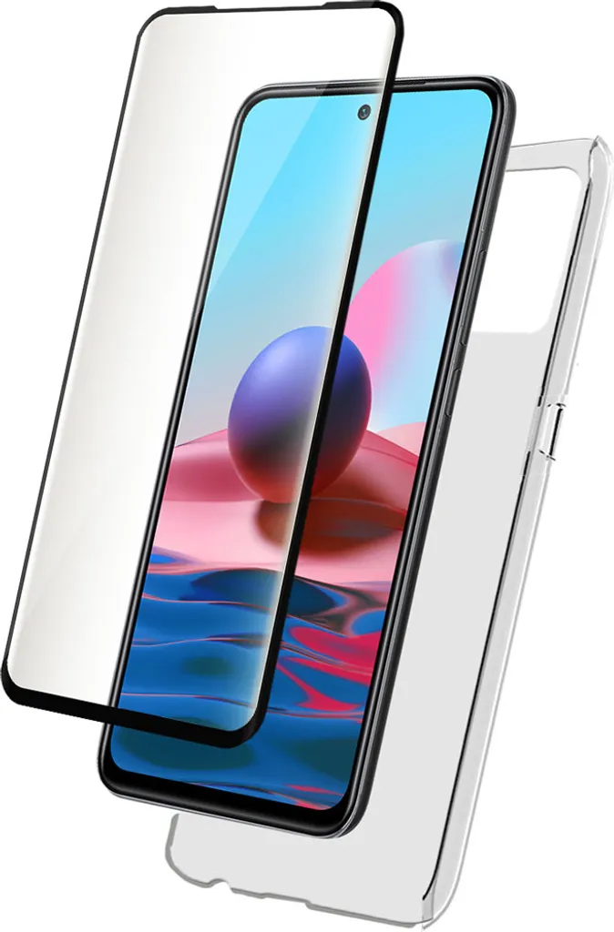 Custodia Trasparente BigBen per Xiaomi Redmi Note 10/10S + Vetro