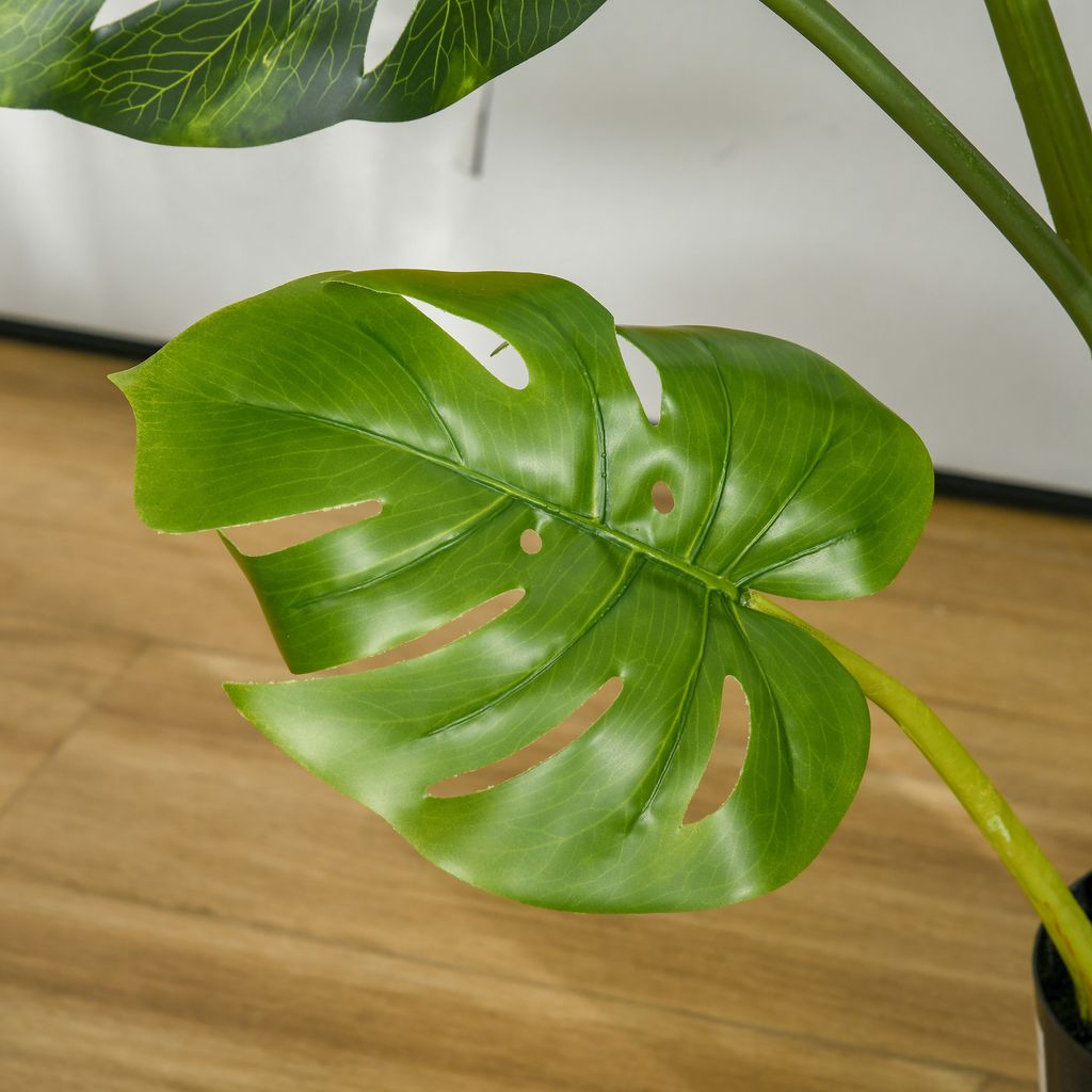 HOMCOM knstliche Pflanzen 110 cm knstlicher Monstera