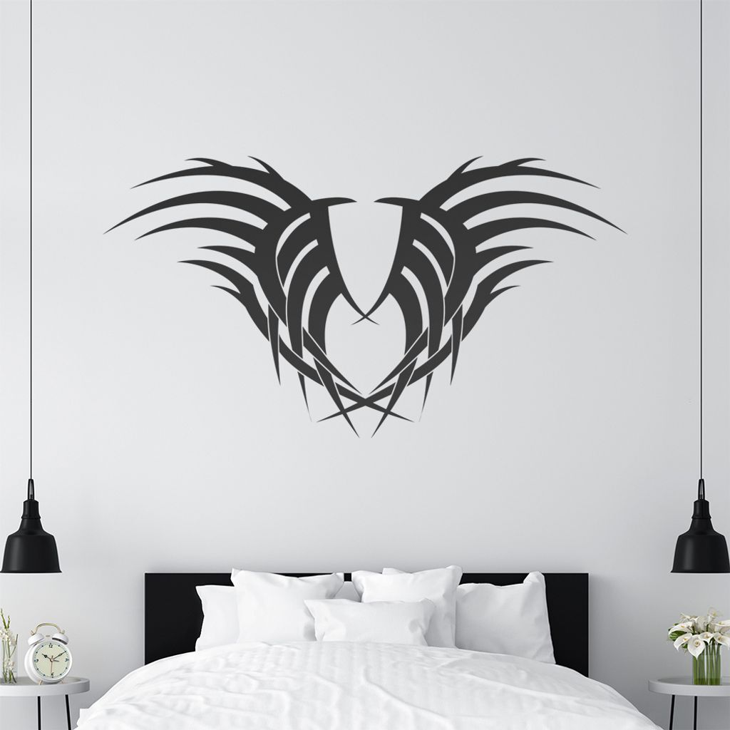 KIWISTAR Tribal geflochten Wandtattoo in 6 Größen - Wandaufkleber Wall Sticker - Dekoration, Küche, Wohnzimmer, Schlafzimmer, Badezimmer