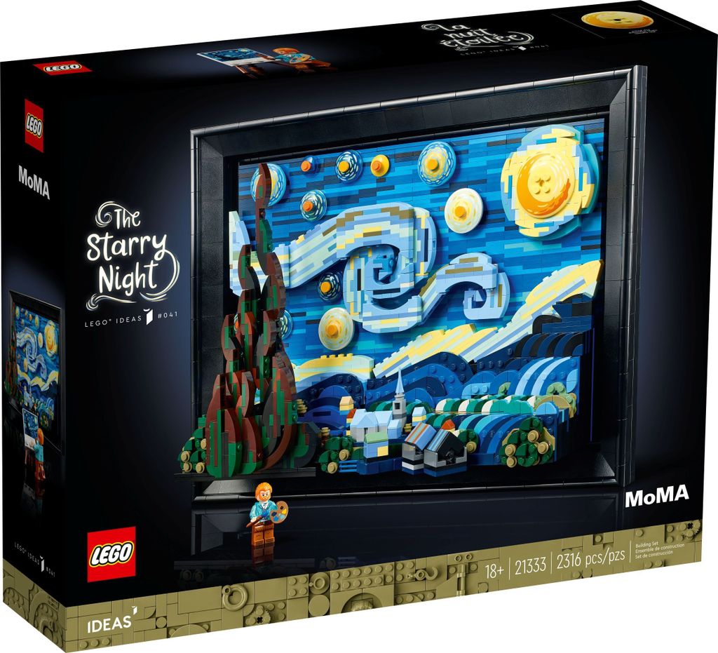 LEGO Ideas Vincent van Gogh - Nuit étoilée Kit de bricolage Image du produit 