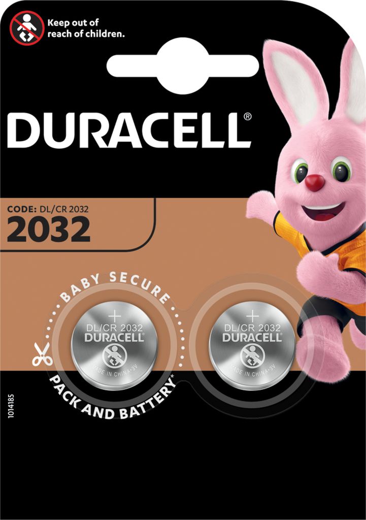 Lithium Knopfzelle, Batterie Duracell CR2032 für Pokemon GO Plus 2er Blister