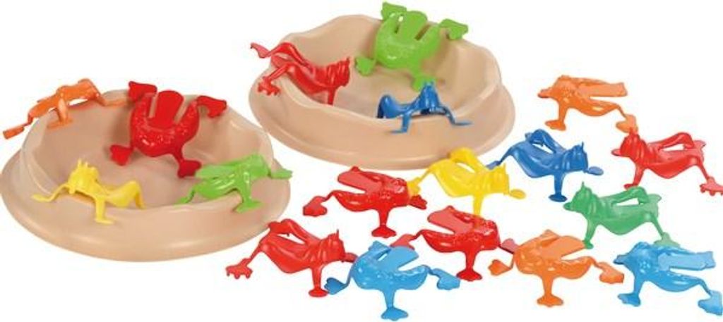 EDUPLAY 120749 Frosch und Grillen Hüpfspiel Mega, mehrfarbig, 22-teilig (1 Set)