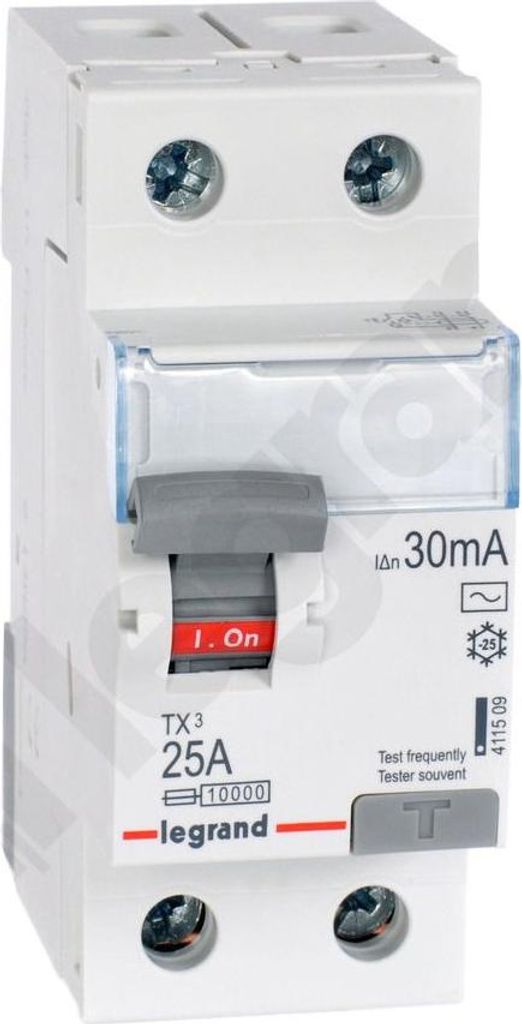 P302 2P 25A 30MA Wyłącznik różnicowy TYP AC TX3 Zdjęcie produktu 