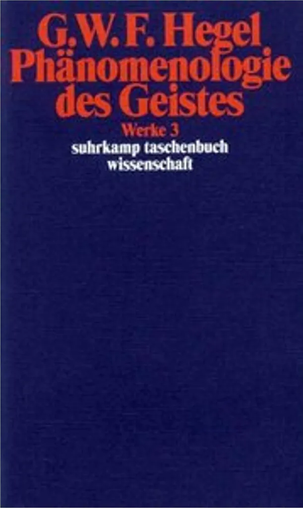 Livre Phänomenologie des Geistes - Classique de la Philosophie Allemande