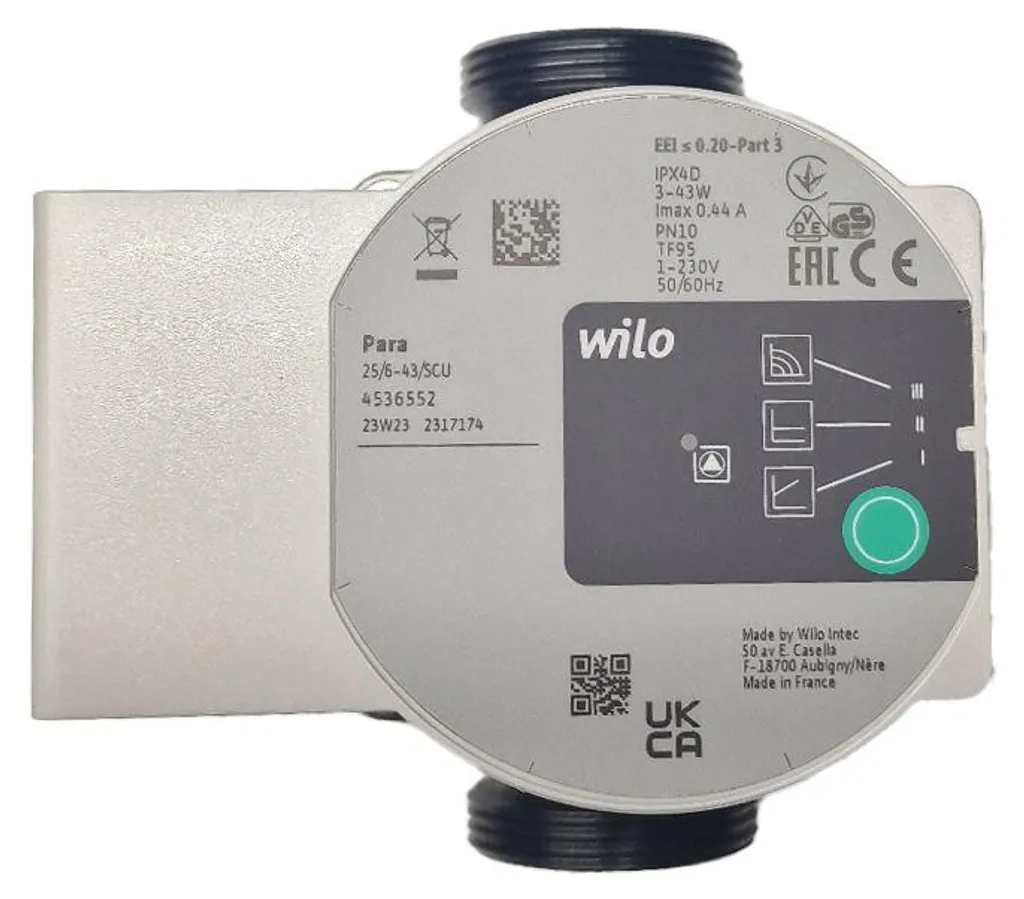 Réduire bruit et facture : Circulateur Wilo Para RS25/6-43 SCU BL130