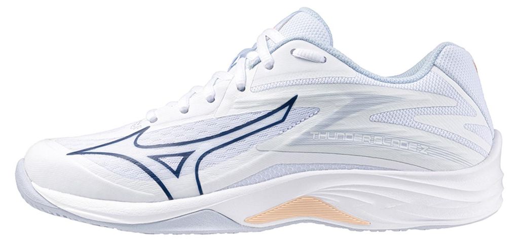 Mizuno THUNDER BLADE Z WOS Volleyballschuhe Damen Indoor V1GC237000 weiß, Schuhgröße:39 EU