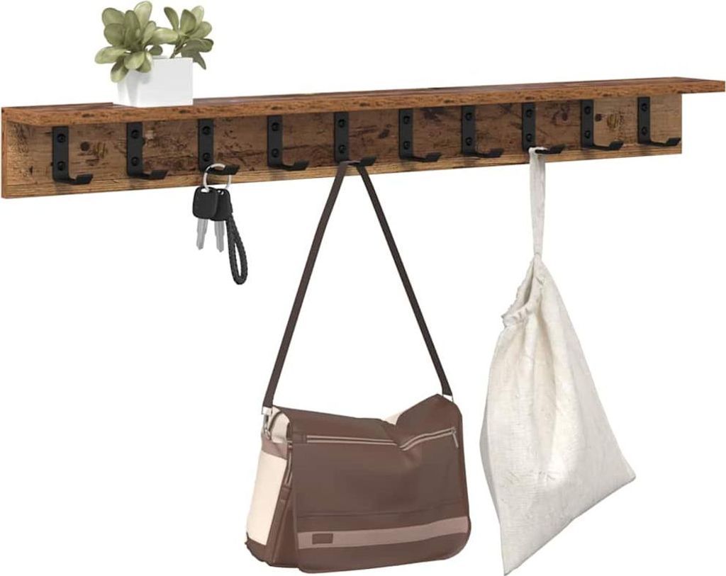 Wandmontierter nachttisch Altholz 100 x 10,5 x 10,5 cm