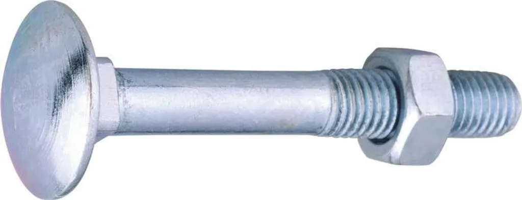 Boulon Japy Tête Ronde Collet Carré 7x80 mm Acier Zingué par 100