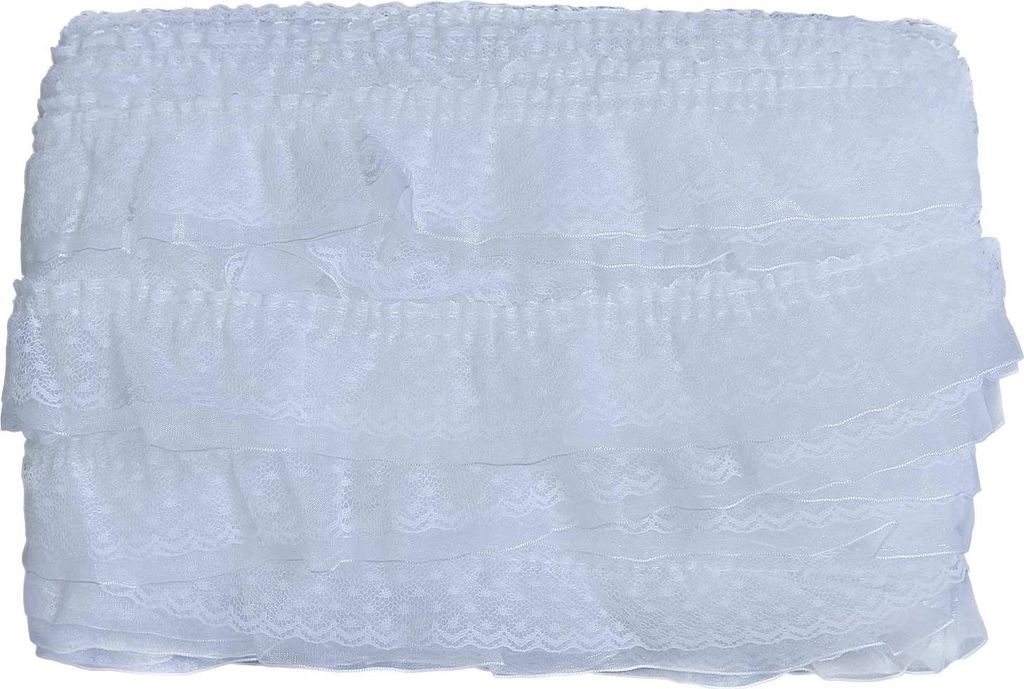 Spitzenrüsche 1m Rüsche Spitze Borte Meterware