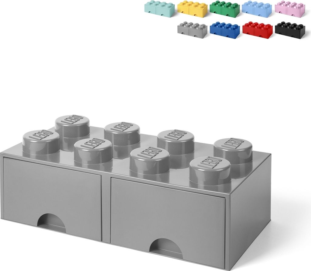 LEGO Aufbewahrungsbox in Ziegelsteinform mit 2 Schubladen 8 Produktbild
