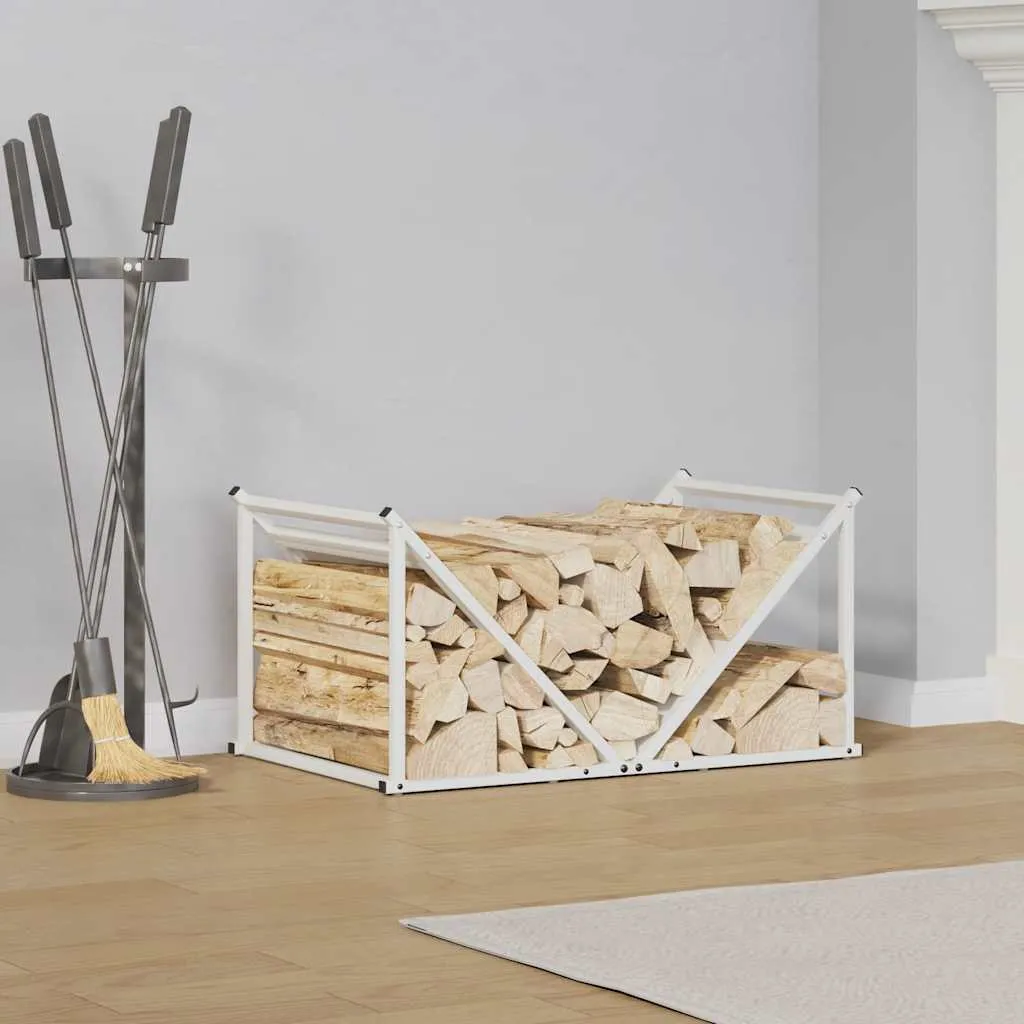 BEI CLORIS Porta legna Bianco 70x43x34,5 cm Acciaio laminato a freddo - Porta legna Nuovo3251932 1pacco