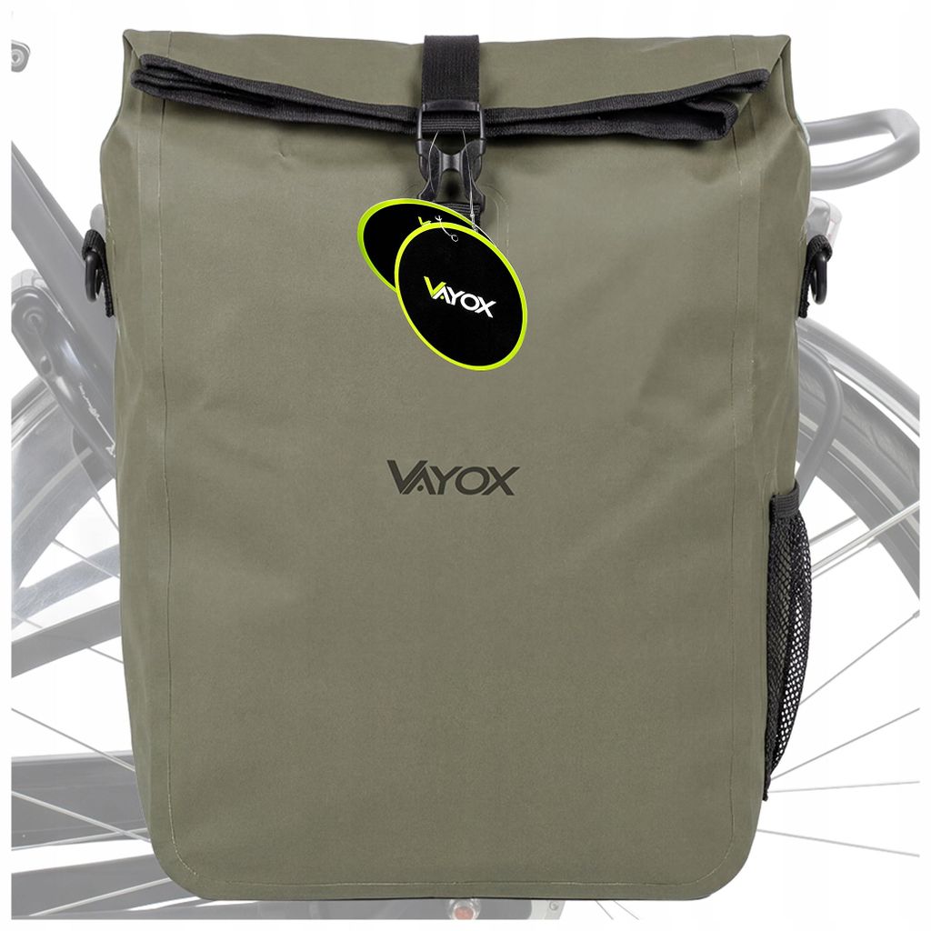 Vayox VA0444G Fahrradtasche, 20 l, PVC, 29x15x50 cm, Produktbild 
