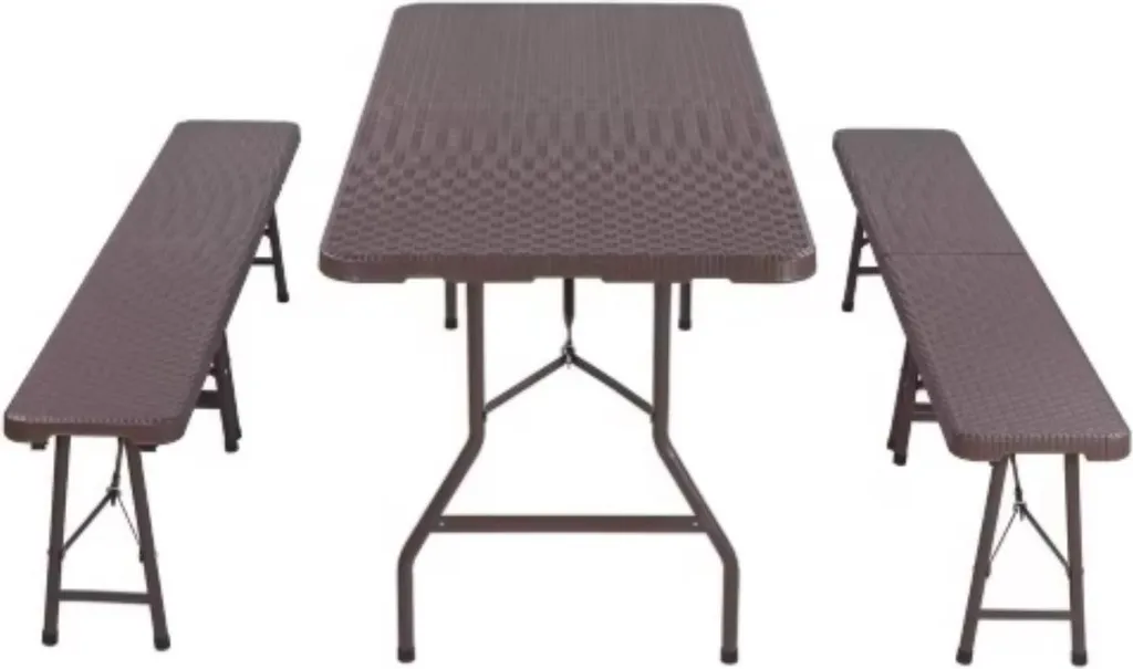 Table de jardin pliable 180 cm Tavien : finis les problèmes de place