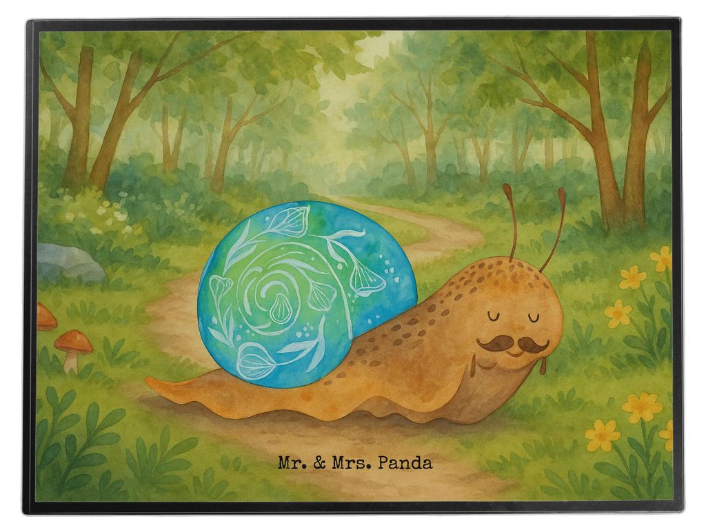 Mr. & Mrs. Panda schreibtischunterlage Schnecke Sir Design - Weiß - Geschenk, Lustige Sprüche, Weisheit, schreibtischunterlagen, schreibtischmatt...