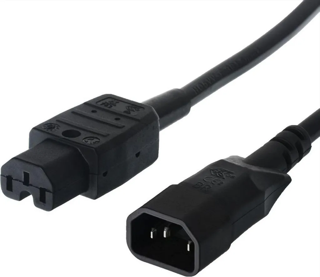 Cavo di Rete BACHMANN C14 a C15 Nero 1.5m | Soluzione High-Temperature