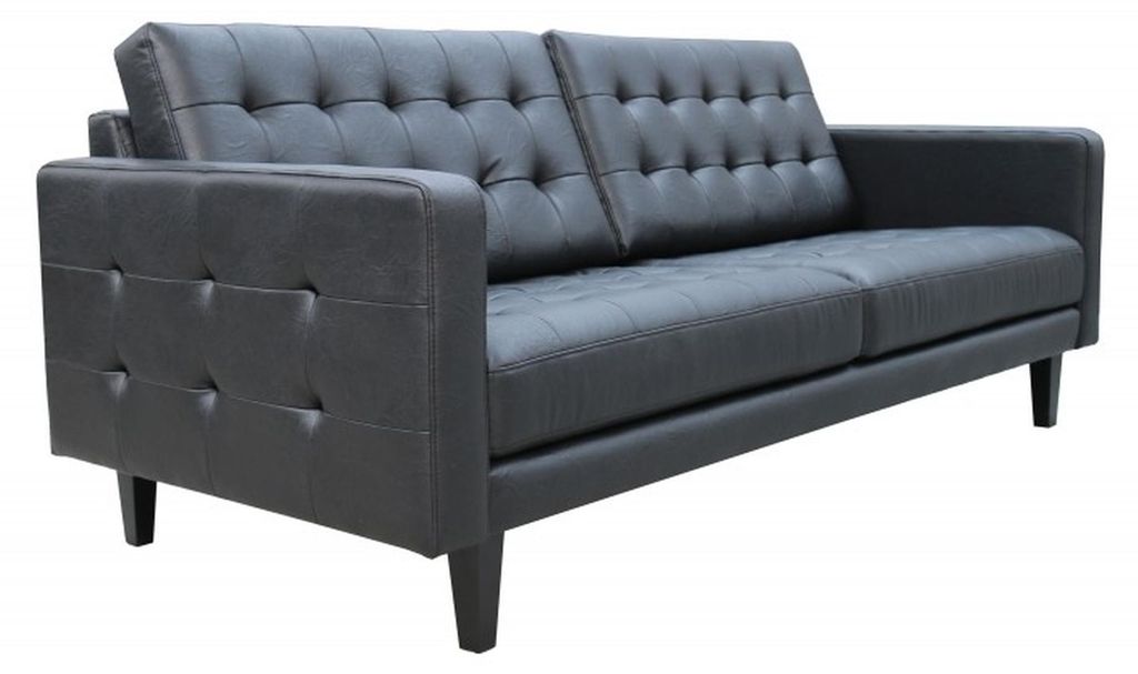 Chesterfield Sofa 2 Sitzer Tirana Couch Polster Sofas Couchen Leder Sofa Neu