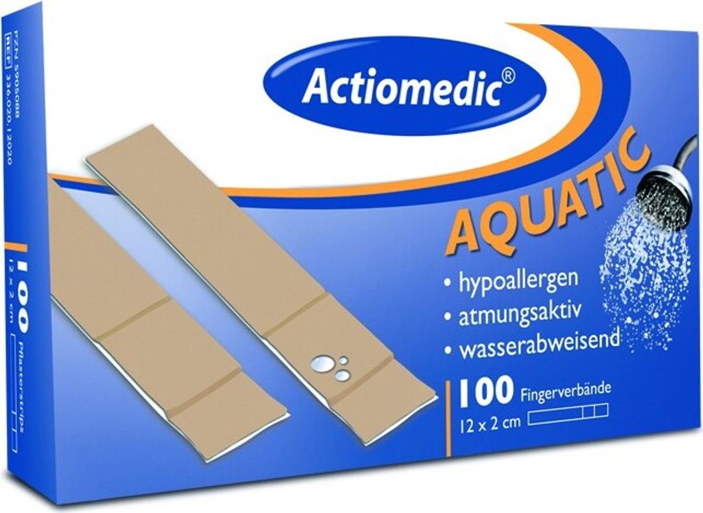 Actiomedic AQUATIC Fingerverbände Maße: 12 x 2 cm Größe