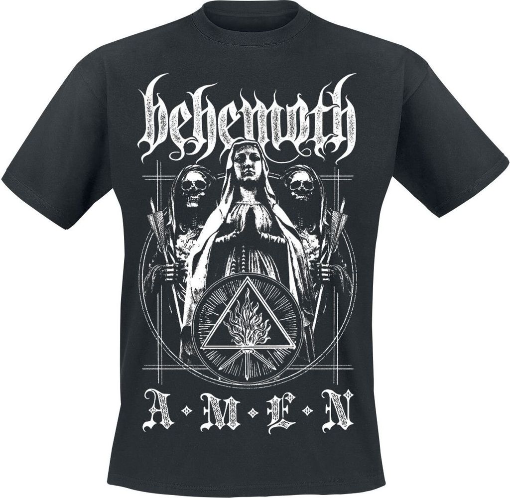 Behemoth T-Shirt Herren Amen schwarz Band-Merch, Bands 100% Baumwolle XL