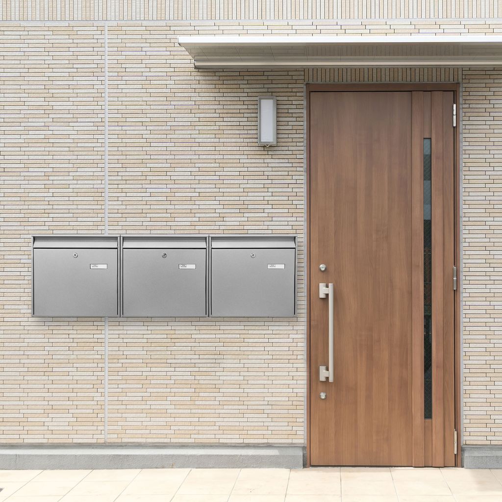 Burg-Wächter Briefkastenanlage 3-fach silber 108x32x10cm, Produktbild 8