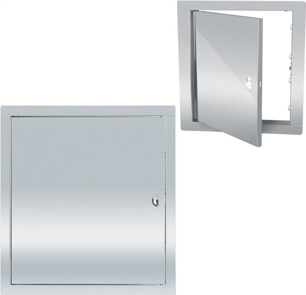 Revisionsklappe Revisionstür Wartungsklappe FEINZ Wartungstür Edelstahl - 40x40 cm - mit Schnappverschluss - robust und langlebig