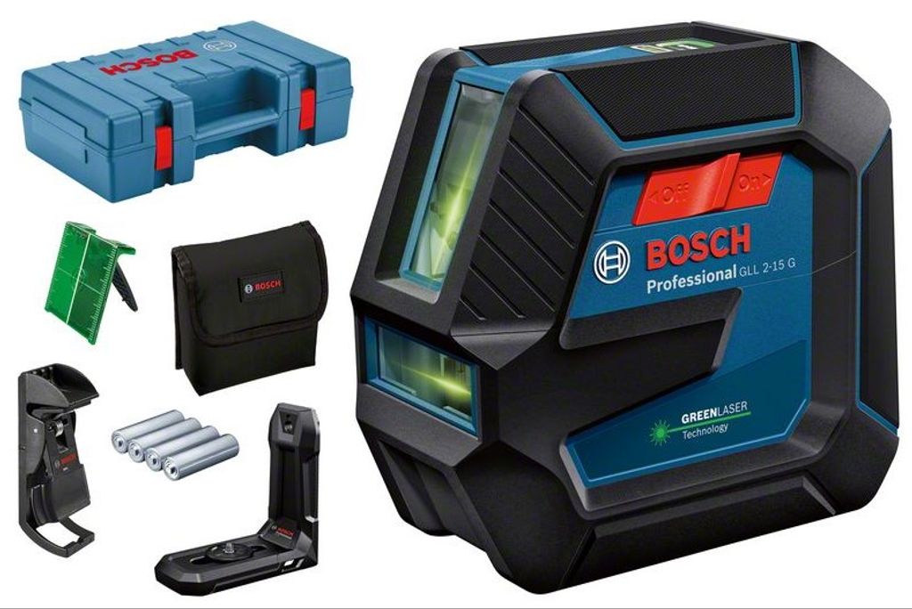 Bosch GLL 2-15 G Profesionálny čiarový laser 15 m IP 64 Obrázok produktu 