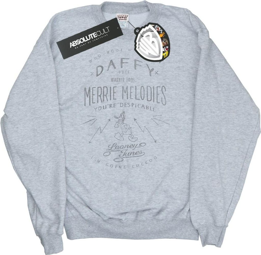 Looney Tunes - "Despicable" Sweatshirt für Herren BI32039 (S) (Grau)