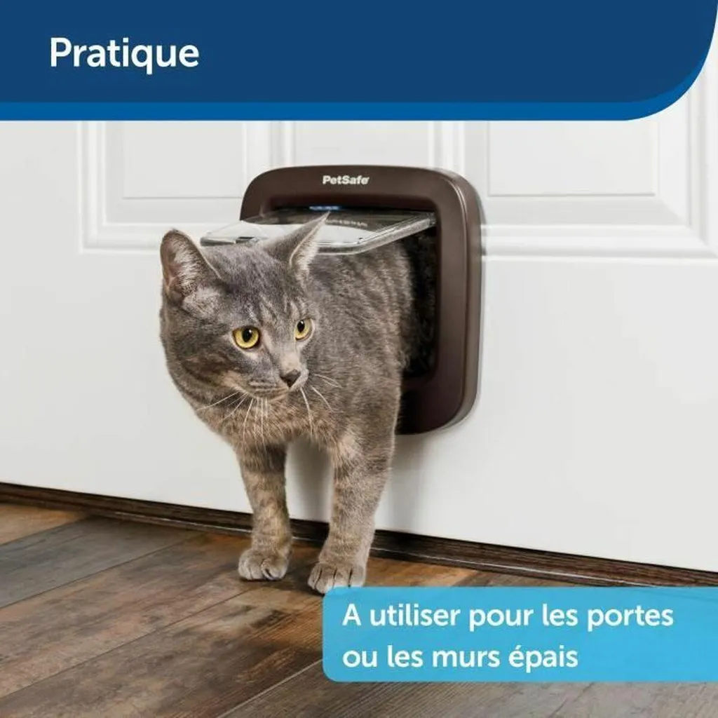 Extension de tunnel PetSafe Marron pour installation murale épaisse - 3