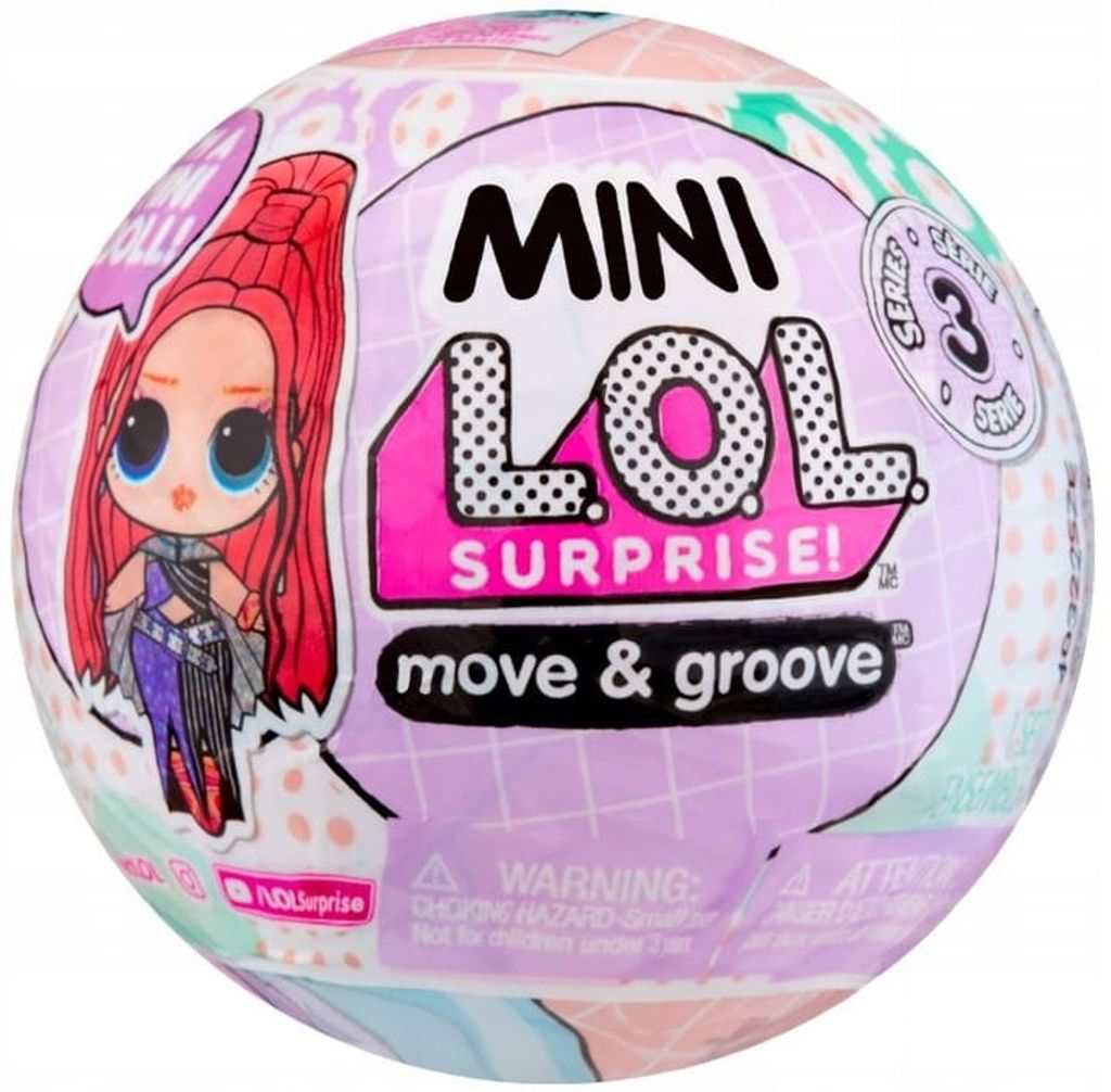 LOL Surprise Move & Groove Mini Ball Puppe OMG Miniatur Set