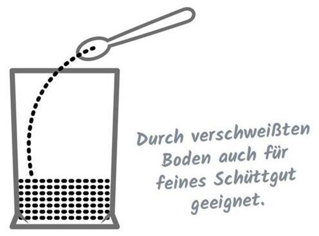 100x Blockbodenbeutel hochtransparent 70 + 40 x 220mm mit verschweißtem Boden