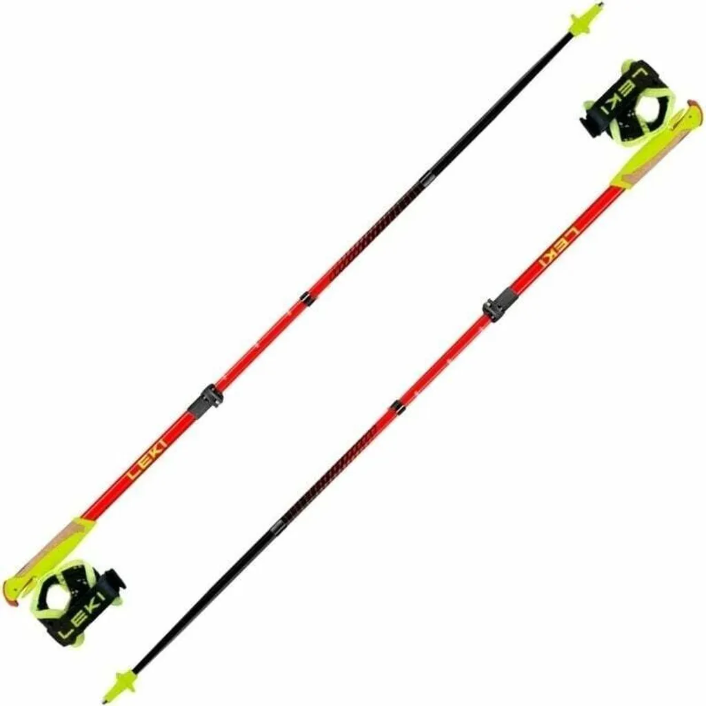 Leki Ultratrail FX Junior Bâtons de Trail en Carbone Rouge et Jaune - 3