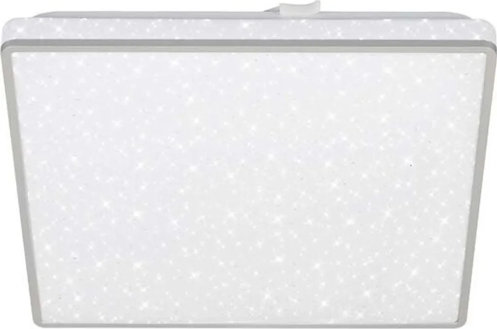 Lampada Soffitto LED Briloner 18W Effetto Stelle Cromo Opaco 27cm