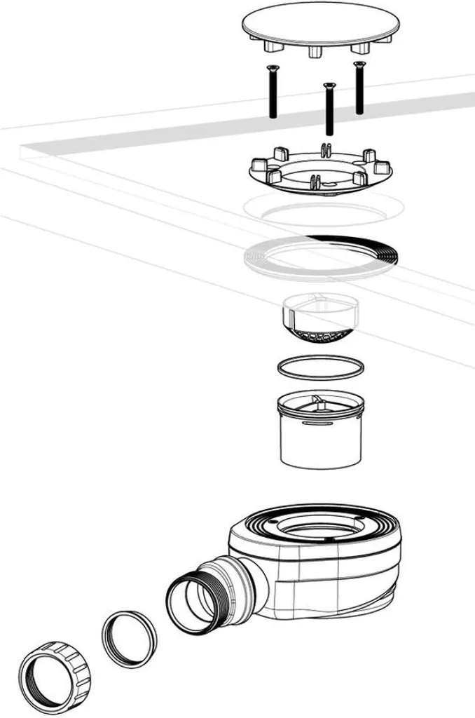 Piletta Doccia 90 mm Nera Opaca Ispezionabile | Sicurezza e Stile - 4