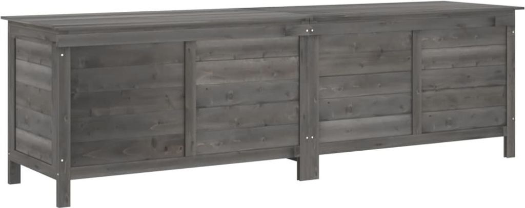 vidaXL Gartentruhe Anthrazit 198,5x50x56,5 cm Massivholz Produktbild 