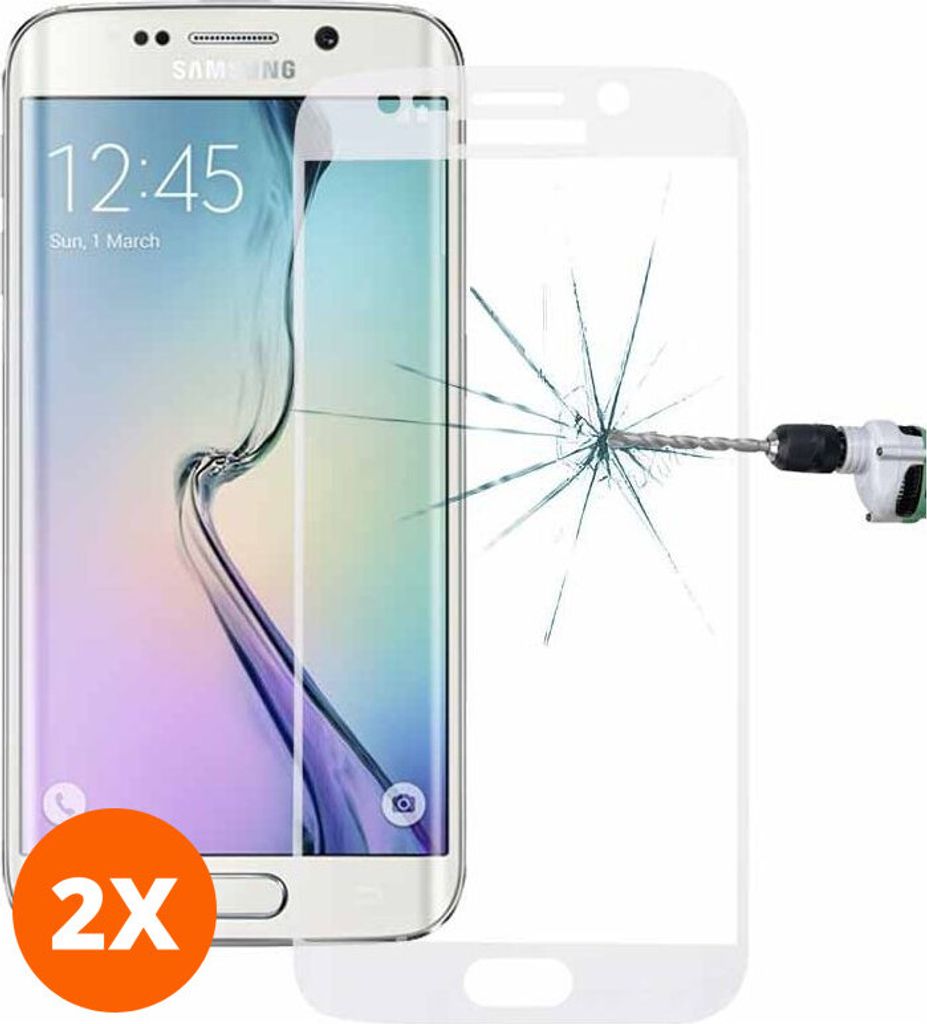 Mobigear Premium 4.99 Samsung Galaxy S6 Edge Plus Panzerglas Gehärtetes Glas Displayschutz - Hüllenfreundlich (2er Pack)