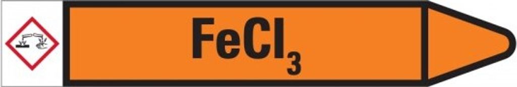 Dreifke Aufkleber I RKZ-Etikett Fe CI3, rechts, orange/schwarz, für Ø 60-90m...