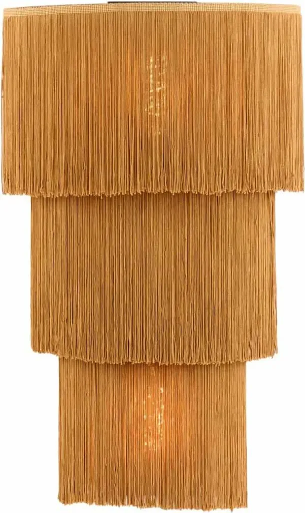 Applique murale Malaika marron E27 : solution d'éclairage métal chic