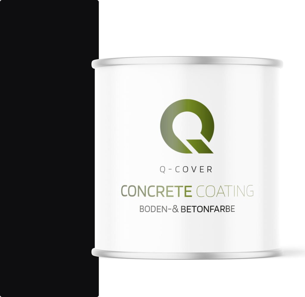 Bodenfarbe | Betonfarbe | Garagenboden | Bodenbeschichtung für Innen | Kellerfarbe Fußbodenfarbe Schwarz 2,5L