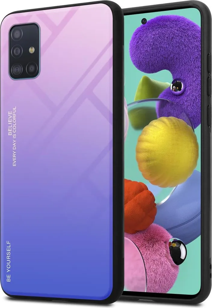 Custodia Cadorabo Samsung Galaxy A51 4G / M40s Nero - TPU & Vetro