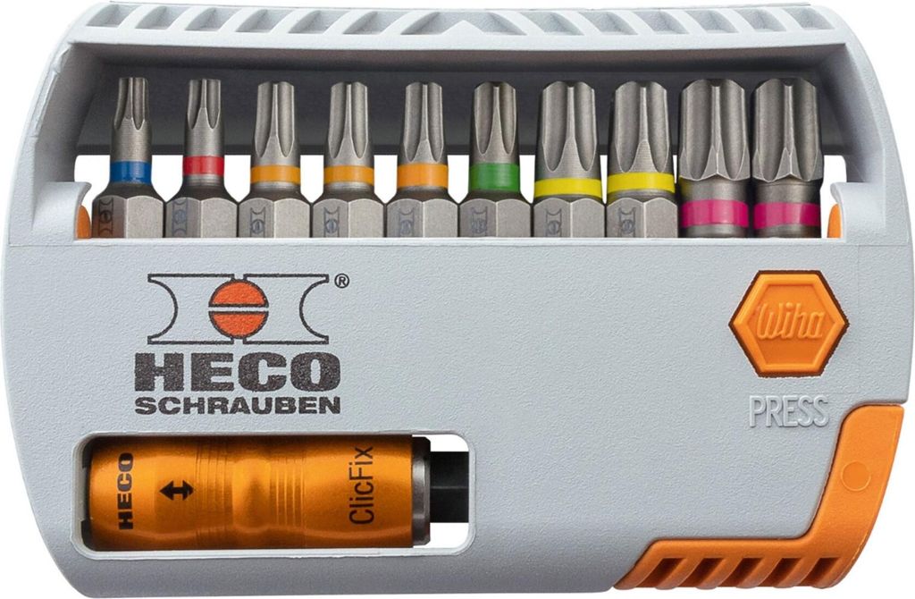 Heco -Bit-Selector, -Drive, mit Farbkodierung 11-tlg. 58561 Produktbild 