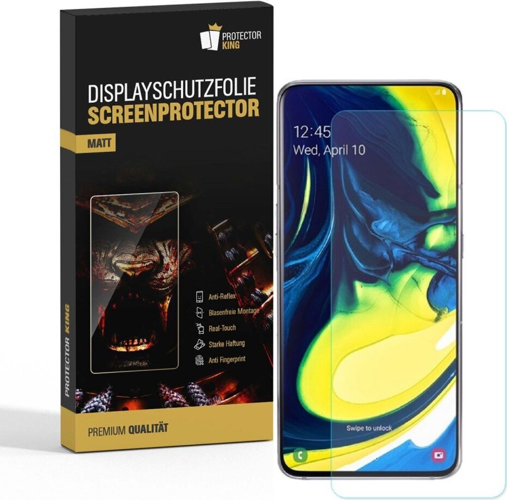 6x Displayschutzfolie für Samsung Galaxy A80 ANTI-REFLEX Displayfolie MATT