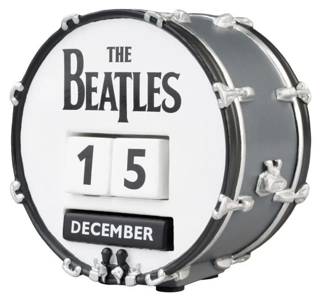 Calendrier Perpétuel 3D The Beatles - Accessoire Déco Vintage en Résine