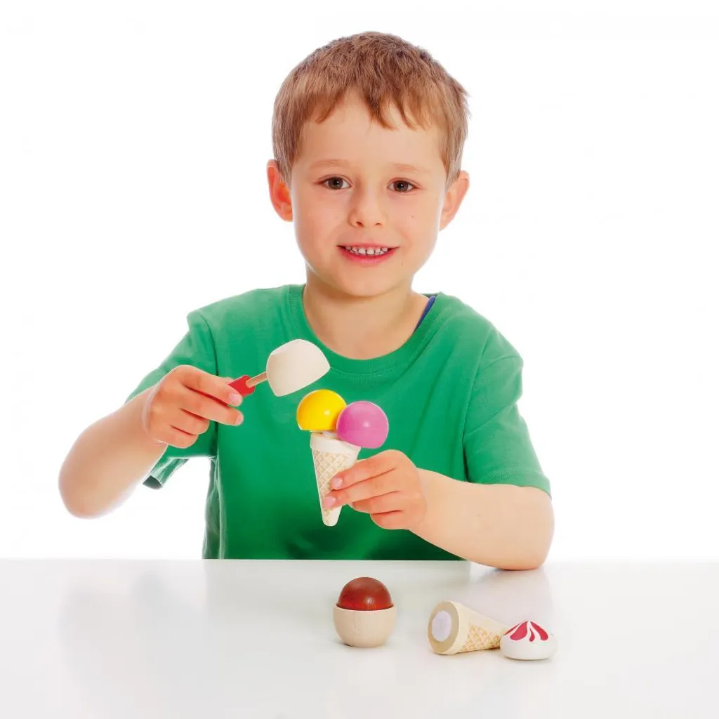 Jouet Glace Bois Hêtre ERZI 4153704 Kit Eis-Party Second Choix - 4